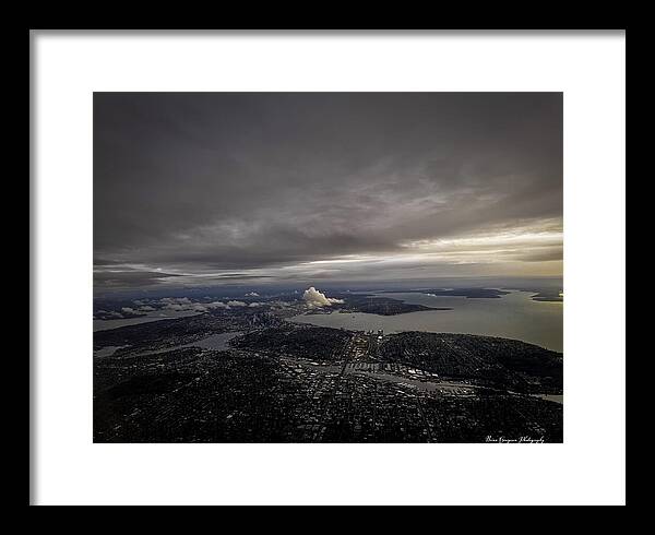 Above the city - Framed Print