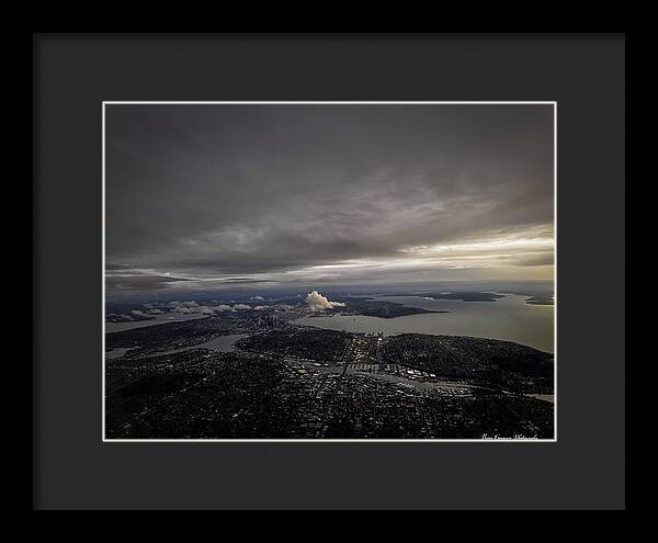 Above the city - Framed Print