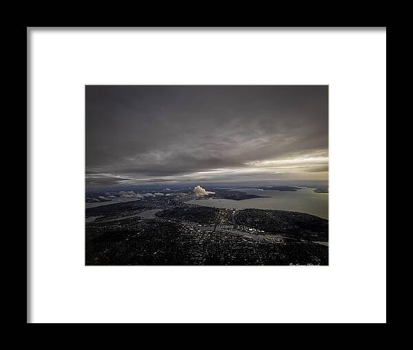 Above the city - Framed Print