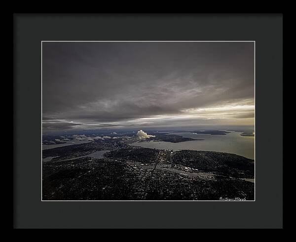 Above the city - Framed Print