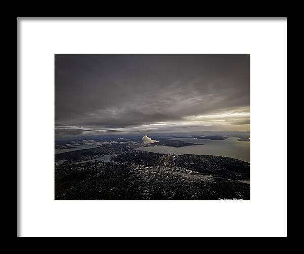 Above the city - Framed Print
