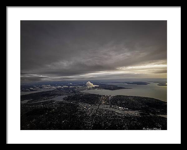 Above the city - Framed Print