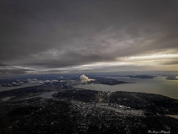 Above the city - Art Print