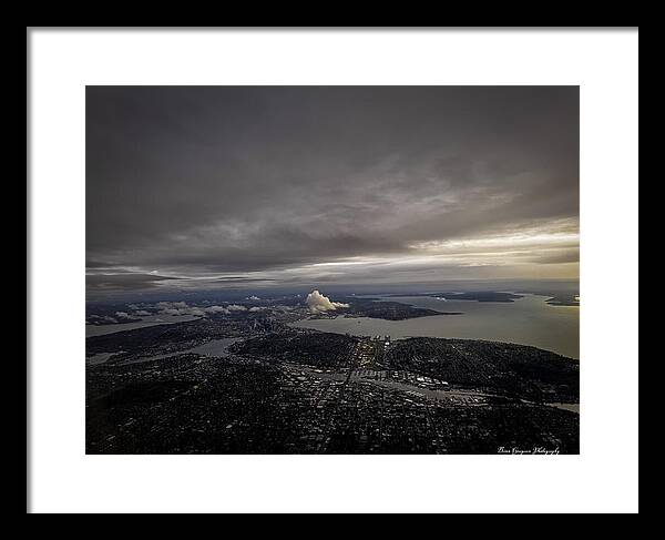 Above the city - Framed Print