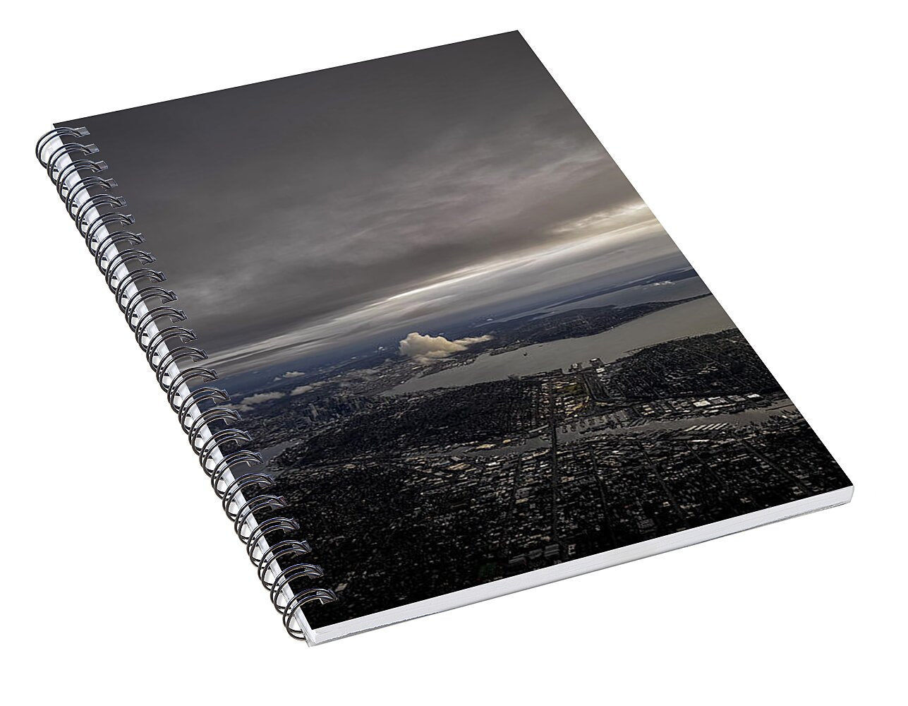 Above the city - Spiral Notebook