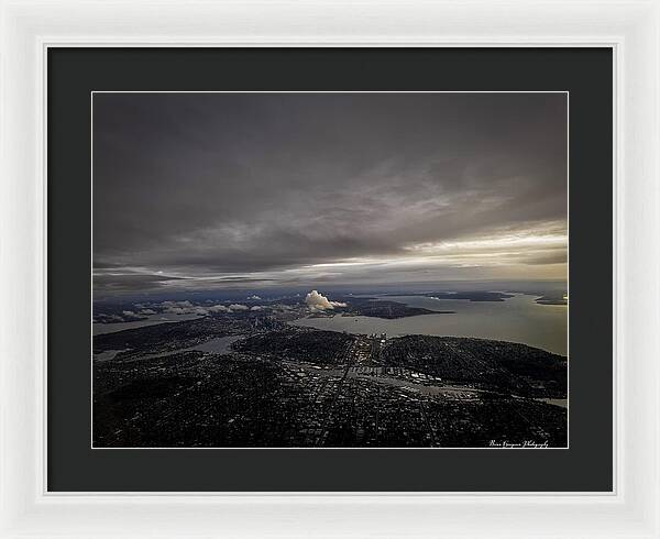 Above the city - Framed Print