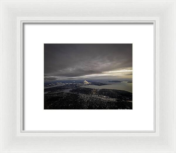 Above the city - Framed Print