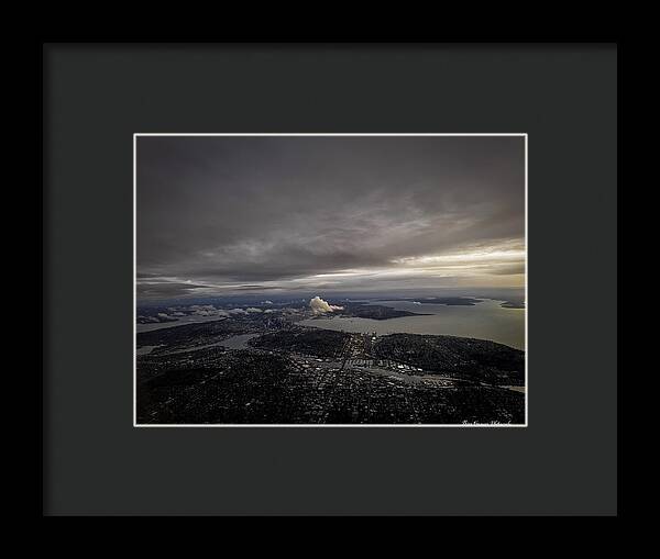 Above the city - Framed Print