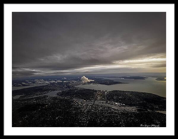 Above the city - Framed Print
