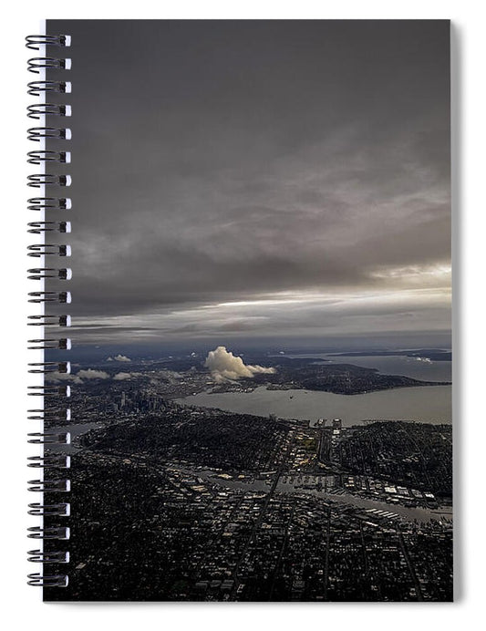 Above the city - Spiral Notebook