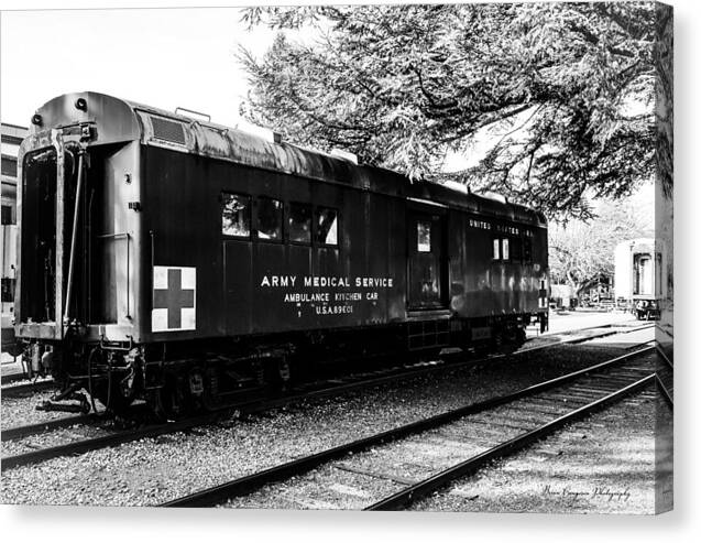 Army Medical Service Train Car - Canvas Print