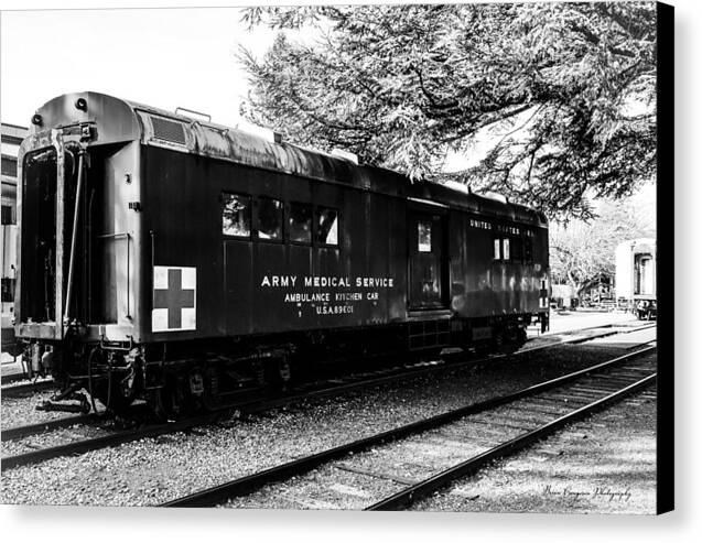 Army Medical Service Train Car - Canvas Print