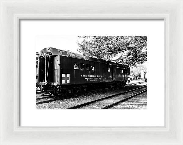 Army Medical Service Train Car - Framed Print