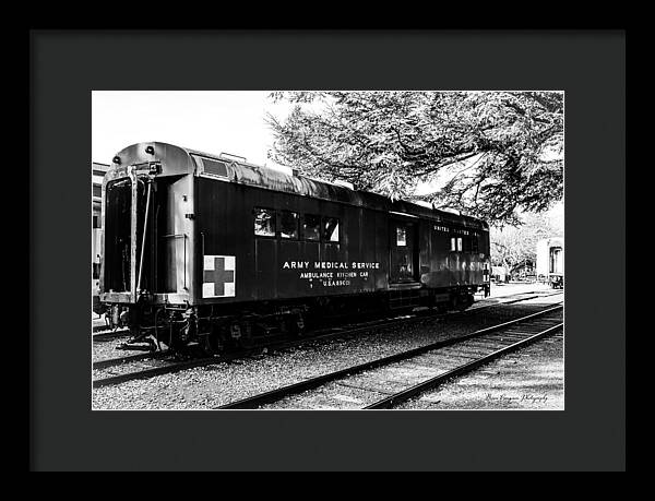 Army Medical Service Train Car - Framed Print