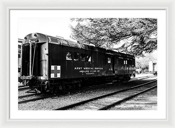 Army Medical Service Train Car - Framed Print