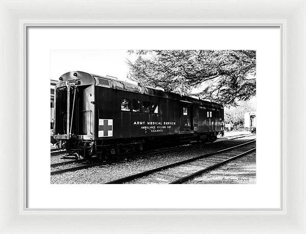 Army Medical Service Train Car - Framed Print