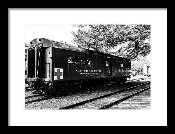Army Medical Service Train Car - Framed Print