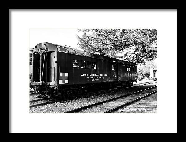 Army Medical Service Train Car - Framed Print