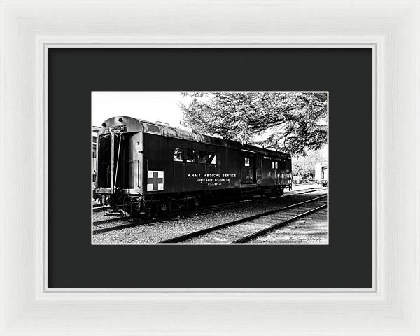 Army Medical Service Train Car - Framed Print