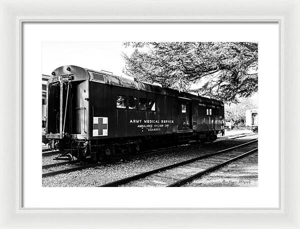 Army Medical Service Train Car - Framed Print