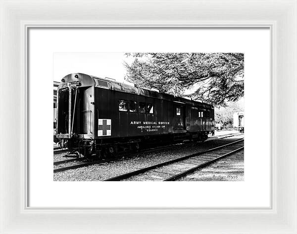 Army Medical Service Train Car - Framed Print
