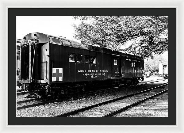 Army Medical Service Train Car - Framed Print