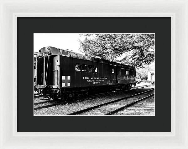 Army Medical Service Train Car - Framed Print