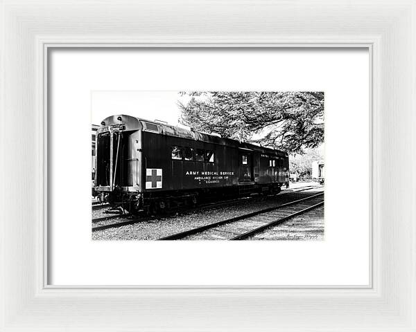 Army Medical Service Train Car - Framed Print