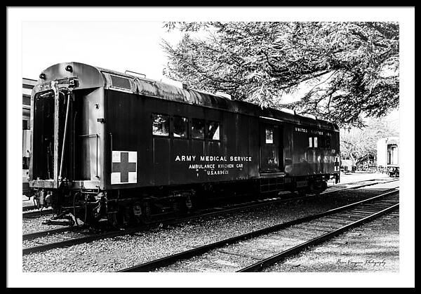 Army Medical Service Train Car - Framed Print