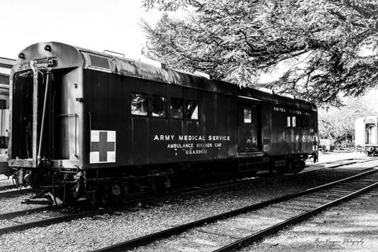 Army Medical Service Train Car - Art Print