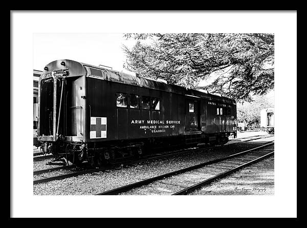 Army Medical Service Train Car - Framed Print