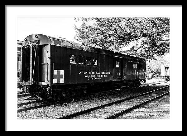 Army Medical Service Train Car - Framed Print