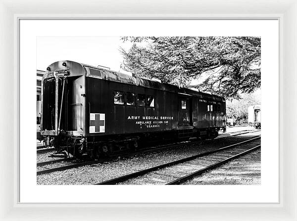 Army Medical Service Train Car - Framed Print