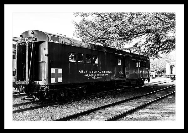 Army Medical Service Train Car - Framed Print