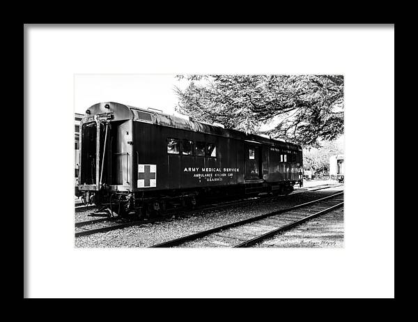 Army Medical Service Train Car - Framed Print