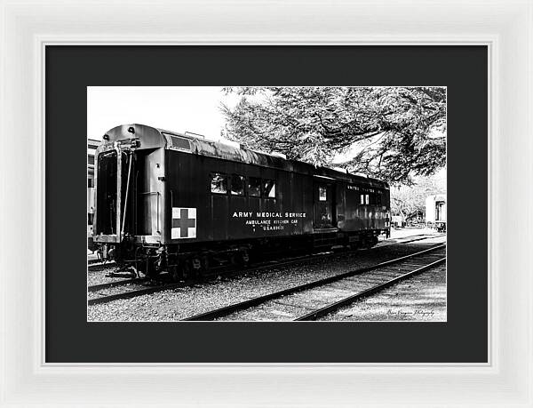 Army Medical Service Train Car - Framed Print
