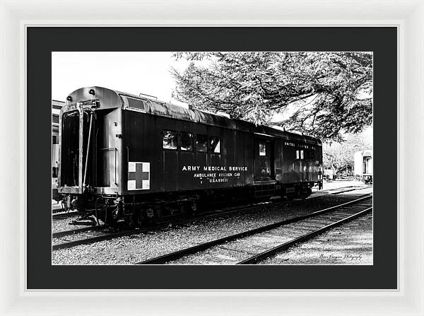 Army Medical Service Train Car - Framed Print