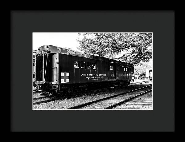 Army Medical Service Train Car - Framed Print
