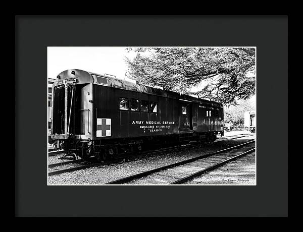 Army Medical Service Train Car - Framed Print