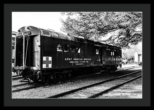 Army Medical Service Train Car - Framed Print