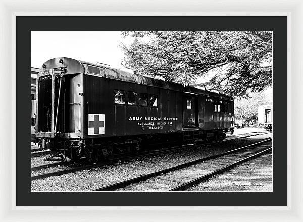 Army Medical Service Train Car - Framed Print