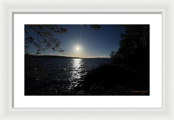 As the sun sets - Framed Print
