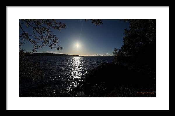 As the sun sets - Framed Print