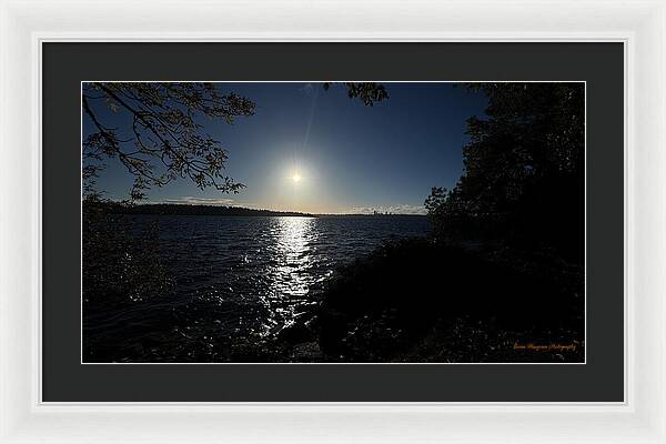 As the sun sets - Framed Print