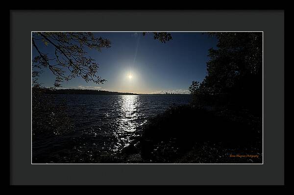 As the sun sets - Framed Print