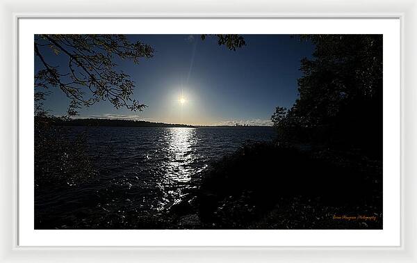 As the sun sets - Framed Print