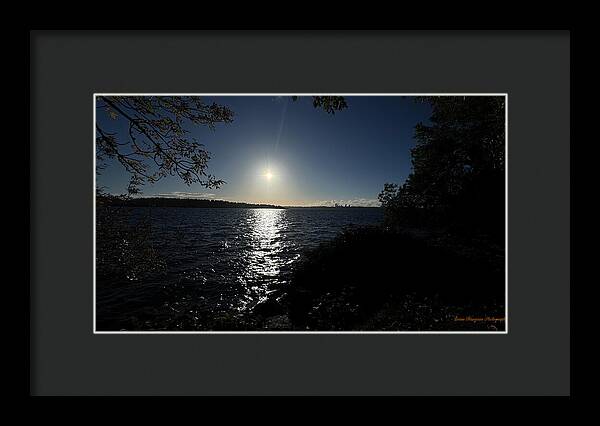 As the sun sets - Framed Print