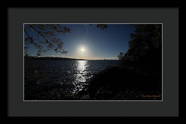 As the sun sets - Framed Print