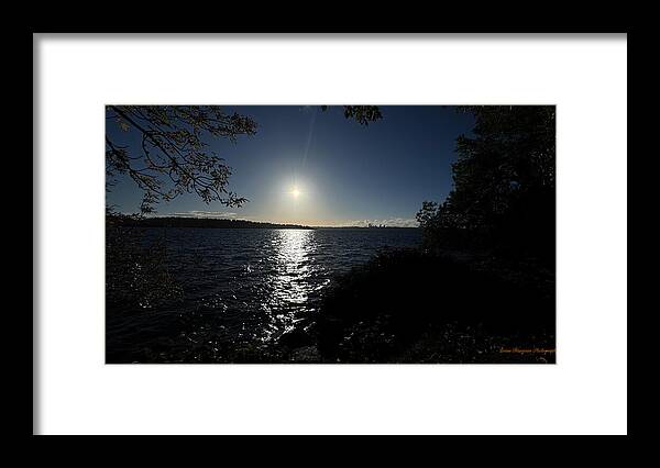 As the sun sets - Framed Print