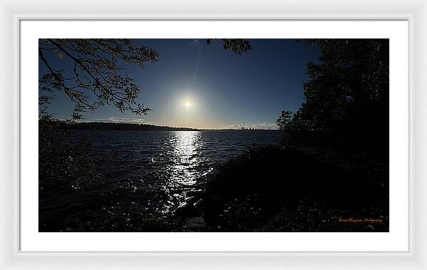 As the sun sets - Framed Print